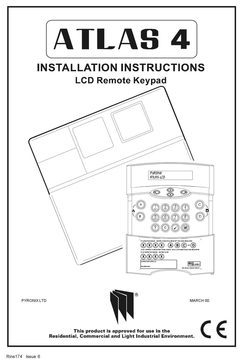 Pyronix ATLAS 4 User manual Pyronix ATLAS 4 User manual