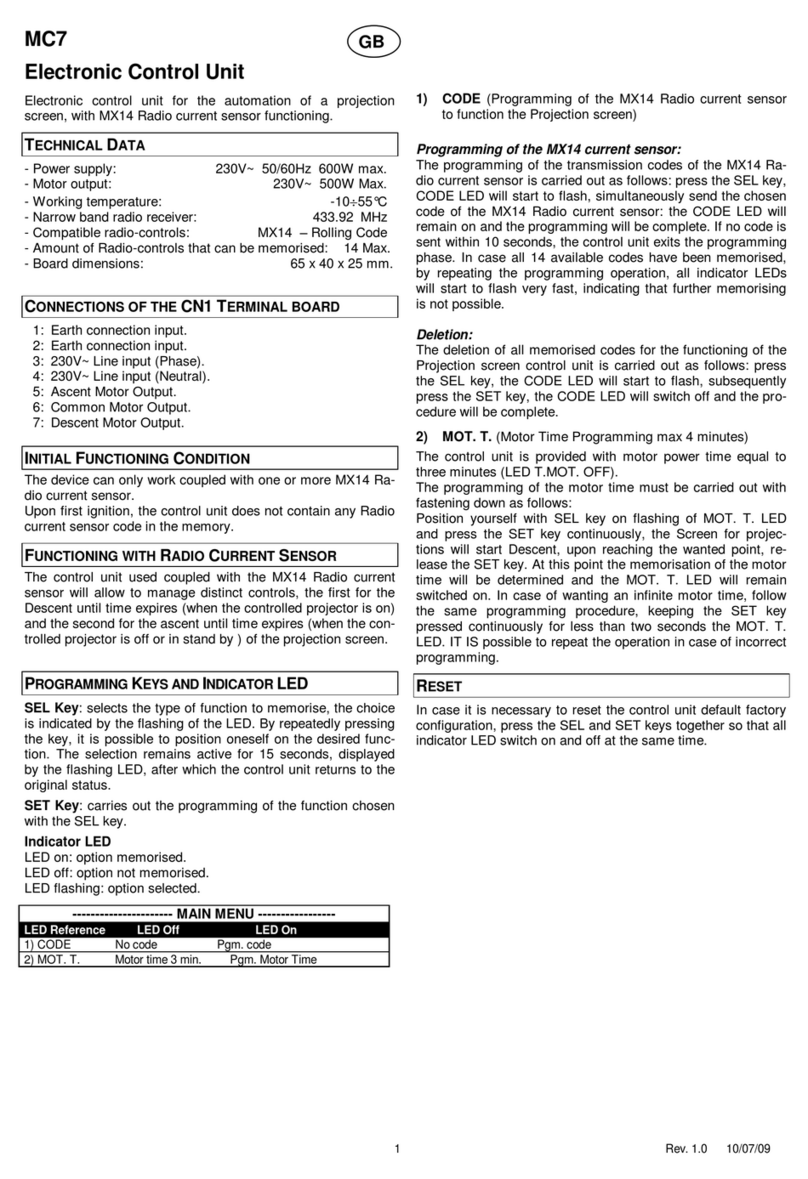 Motorline MC7 quick start guide