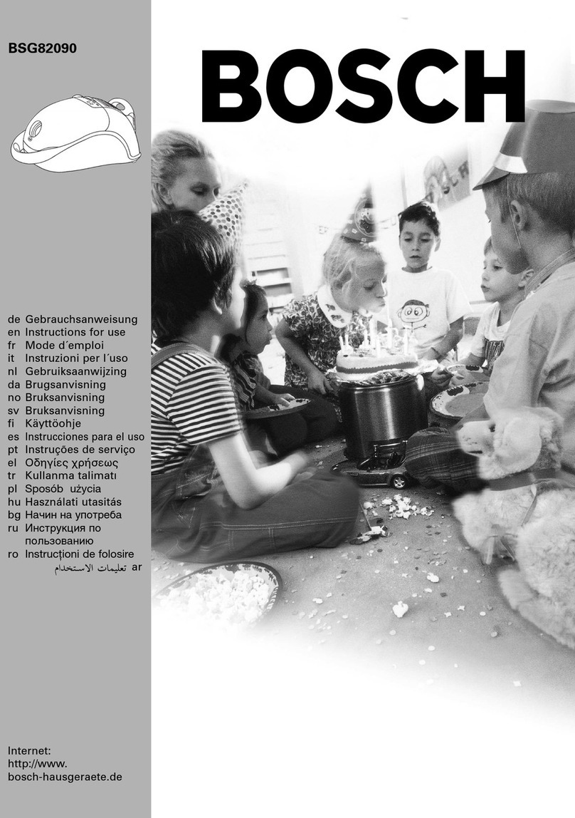 Bosch BSG82090 User manual