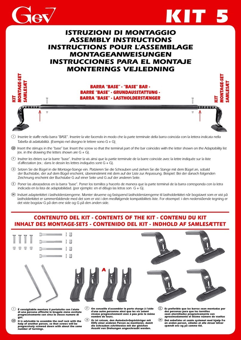GEV KIT 5 Assembly instructions