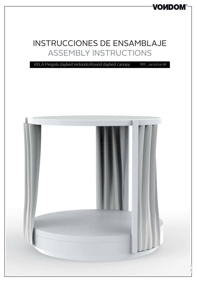 VONDOM VELA 54137 Assembly instructions