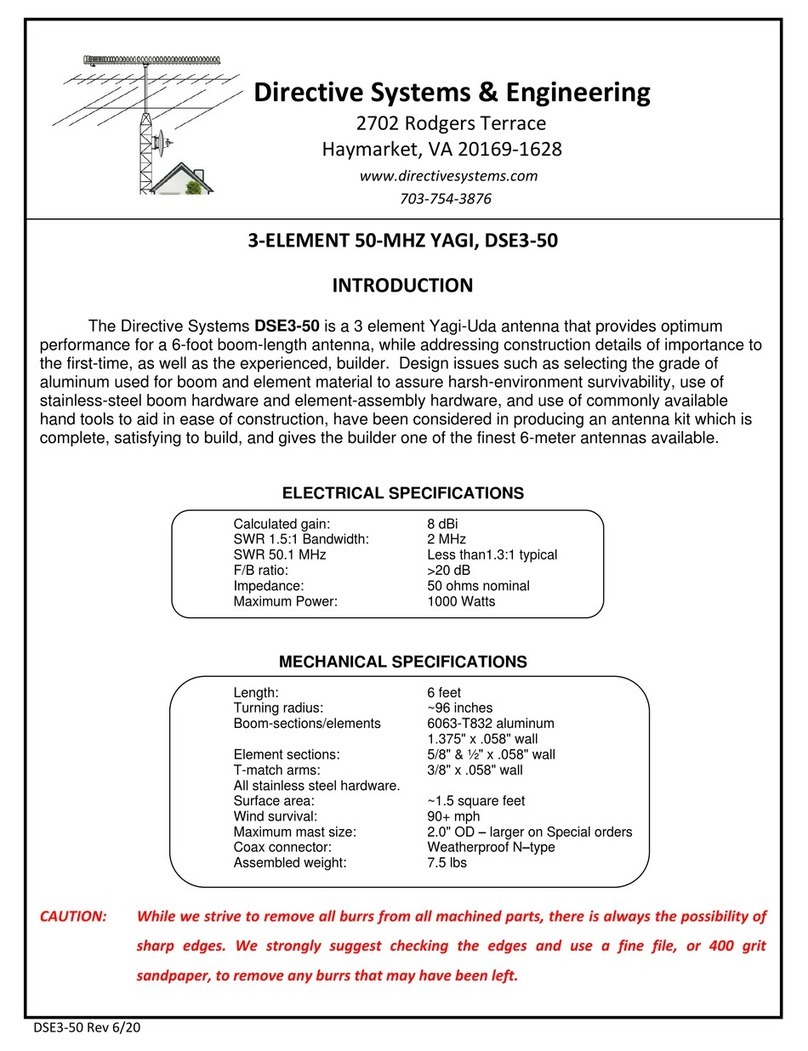 Directive Systems & Engineering DSE3-50 User manual Directive Systems & Engineering DSE3-50 User manual