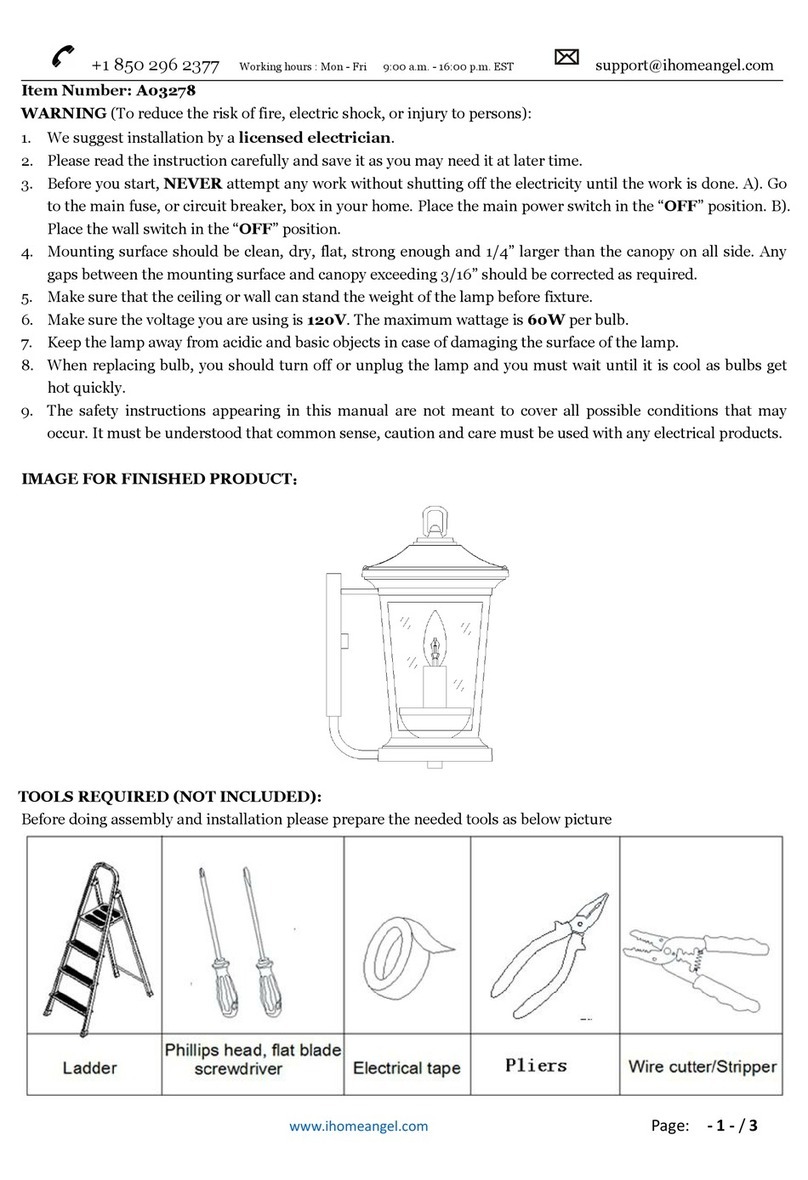 HomeAngel A03278 quick start guide