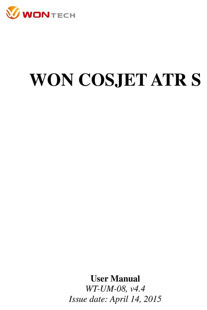 WONtech WON COSJET ATR S user manual