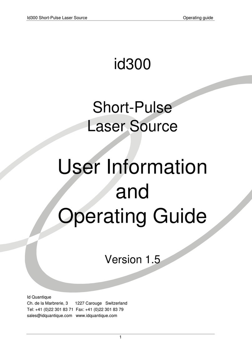 Id Quantique id300 User Information and Operating Guide