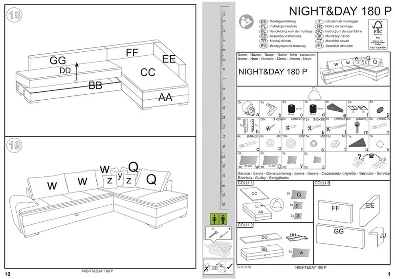 Otto NIGHT&DAY 180 P Assembly instructions Otto NIGHT&DAY 180 P Assembly instructions