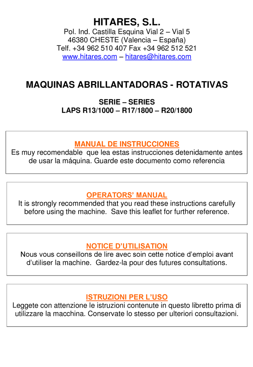 Hitares LAPS R13/1000 Series Operator's manual