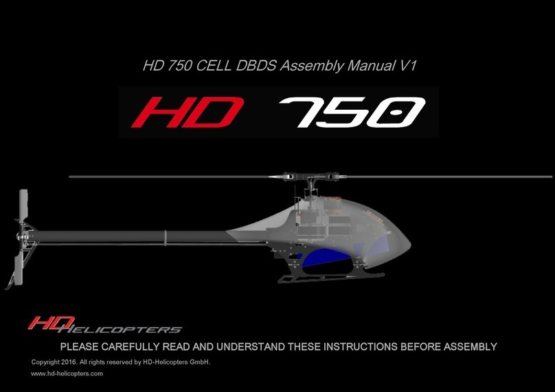 HD Helicopters HD 750 CELL DBDS Assembly manual HD Helicopters HD 750 CELL DBDS Assembly manual