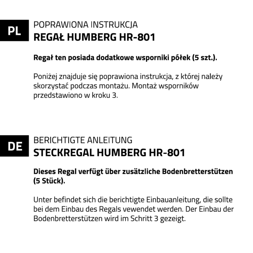 Humberg HR-801 manual