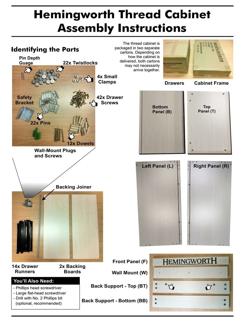 Hemingworth Thread Cabinet Assembly instructions