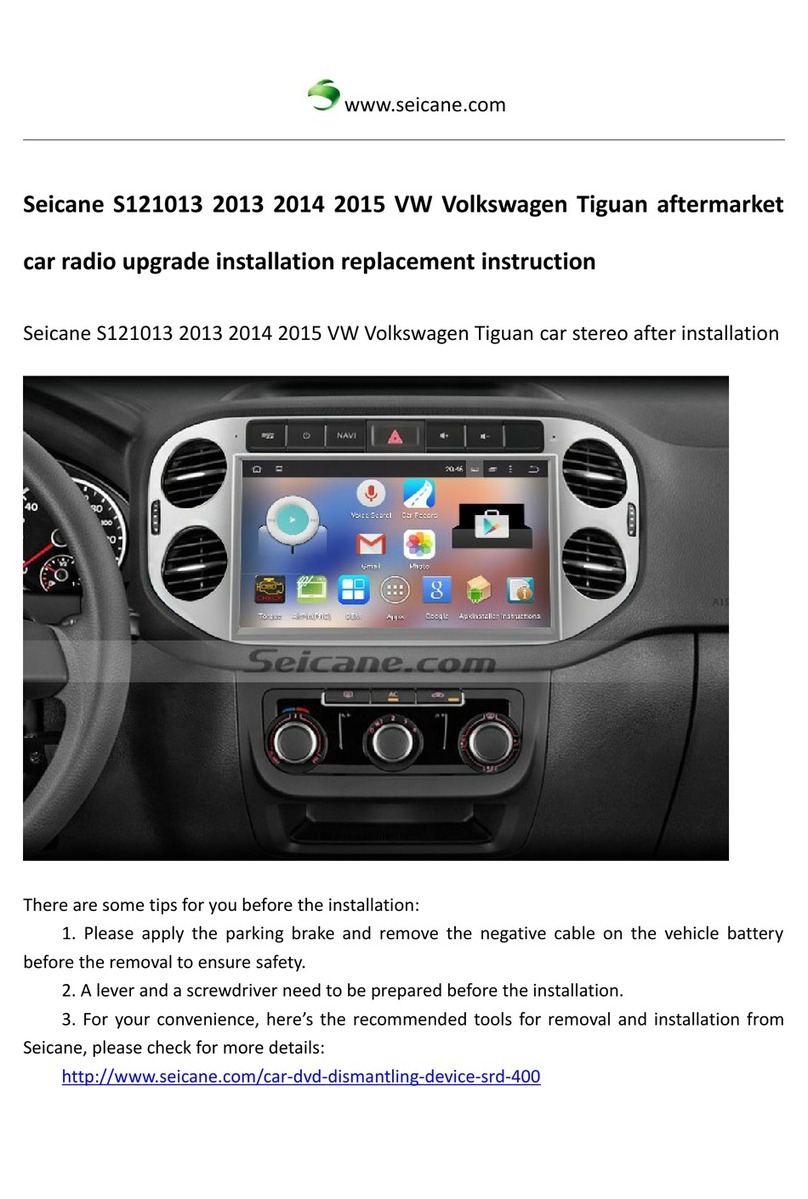 Seicane S121013 Upgrade installation replacement instruction