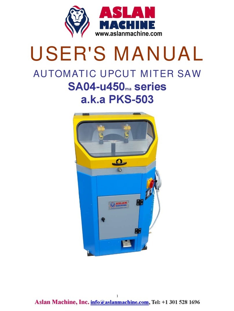 Aslan Machine SA04-u450ma Series user manual