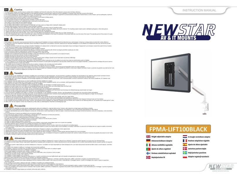New Star FPMA-LIFT100BLACK instruction manual