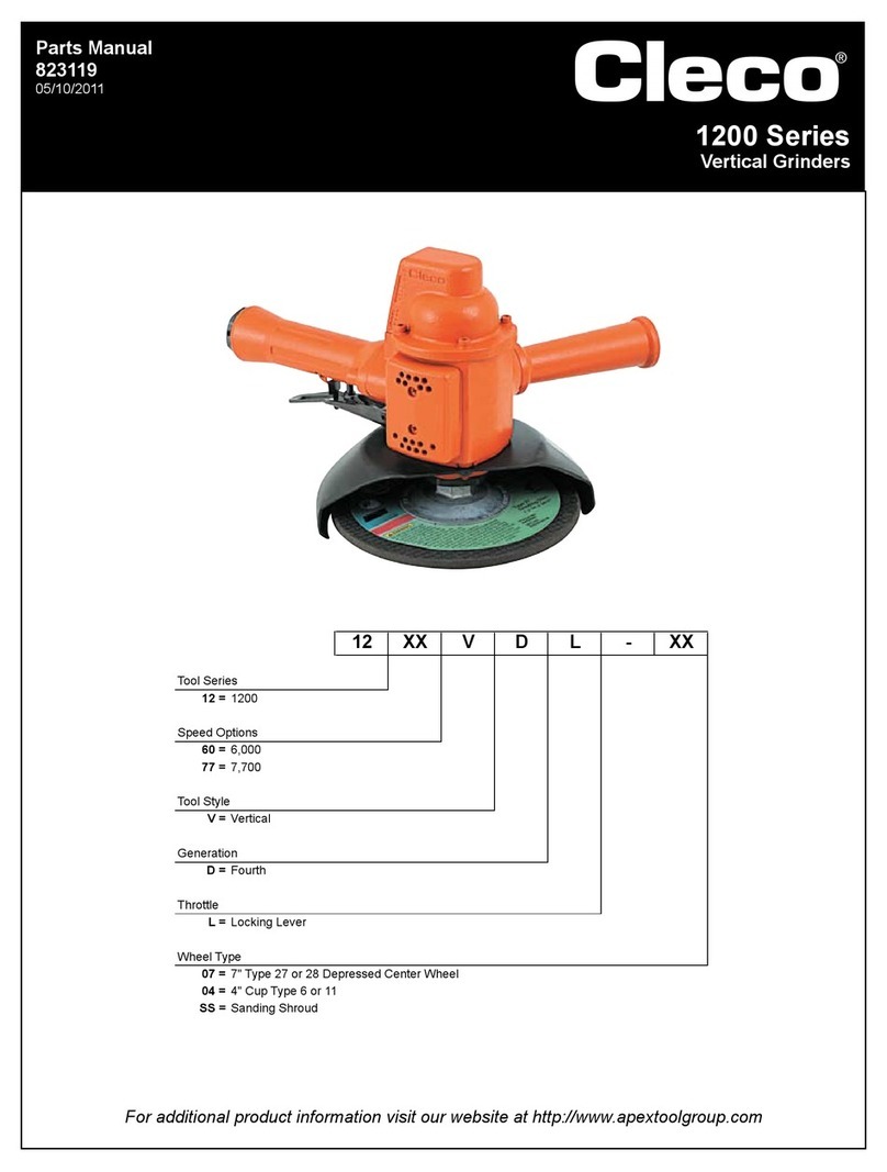 Cleco 1200 Series Operating instructions and parts manual