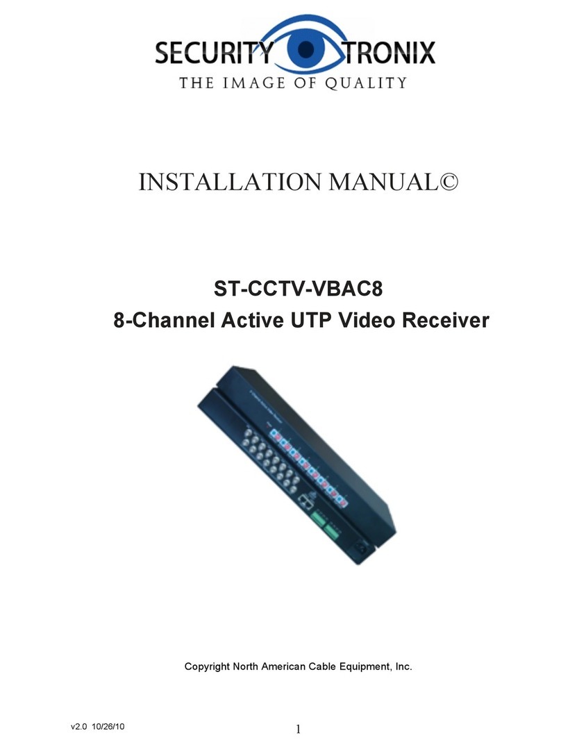 Securitytronix ST-CCTV-VBAC8 installation manual