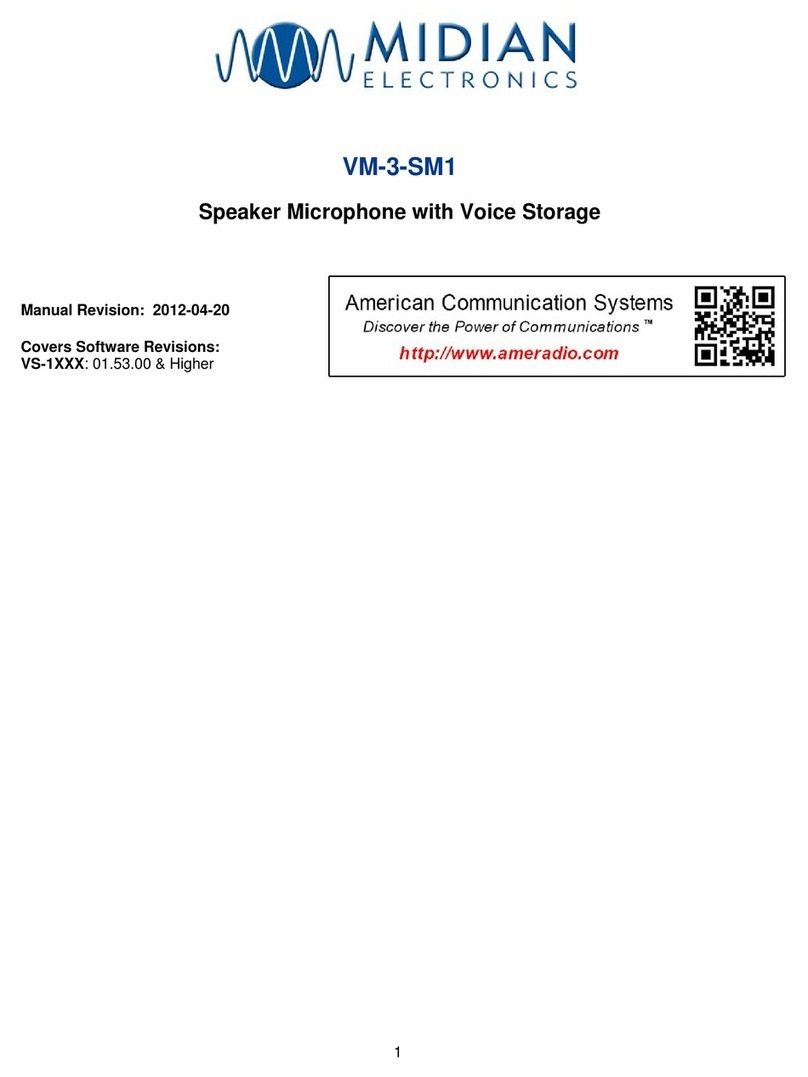 Midian VM-3-SM1 manual