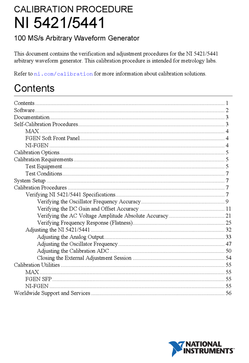 NI 5421 CALIBRATION PROCEDURE