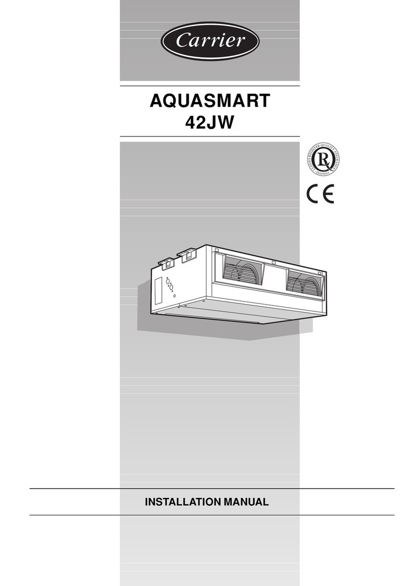Carrier AQUASMART 42JW Series User manual