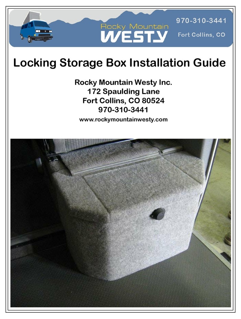 Rocky Mountain Westy Locking Storage Box installation guide