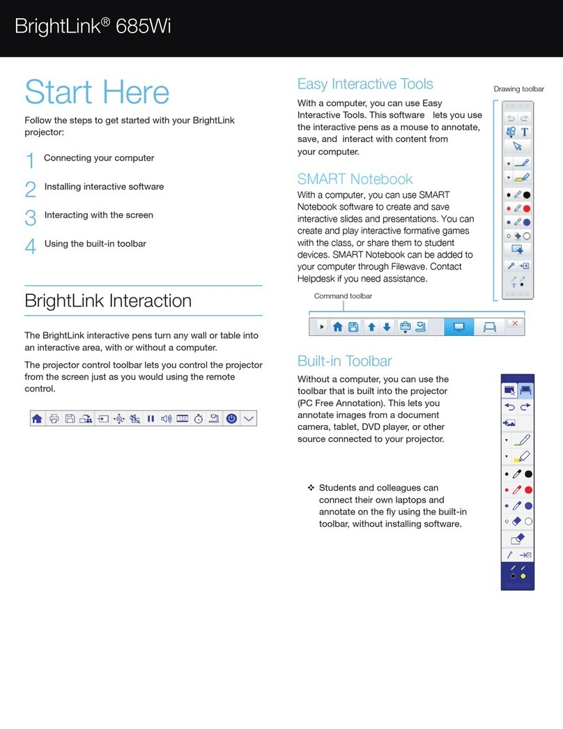 Epson BrightLink 685Wi Instruction Manual