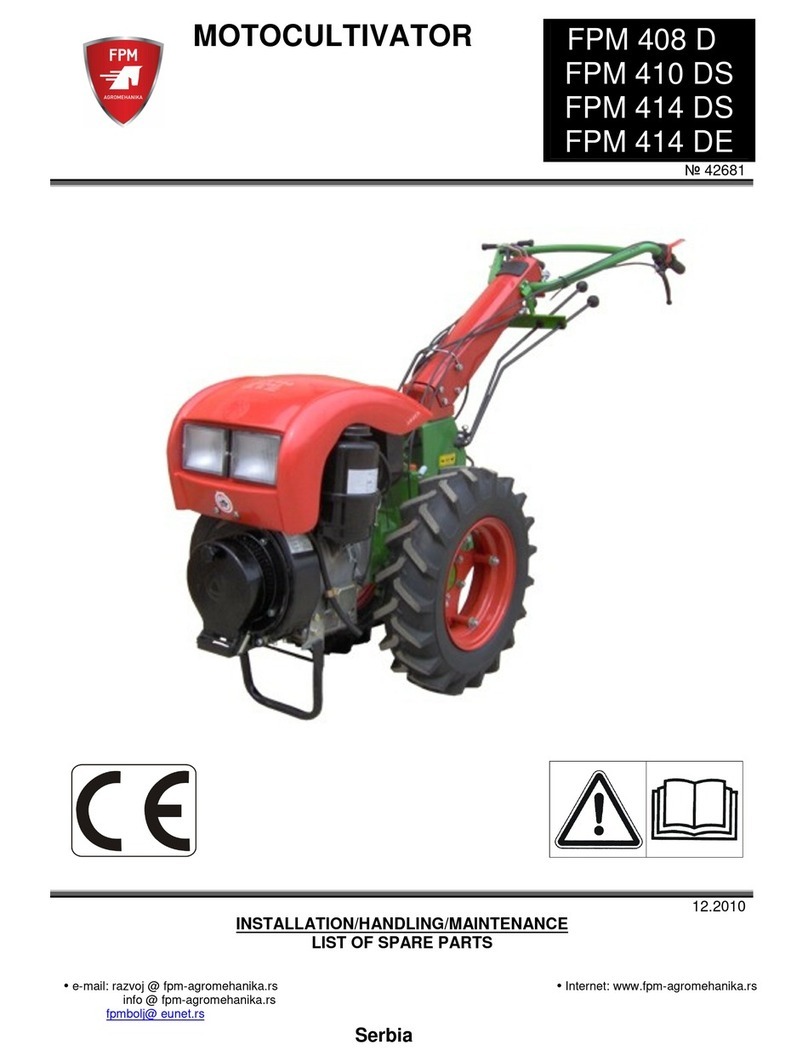 FPM Agromehanika 408 D INSTALLATION/HANDLING/MAINTENANCE