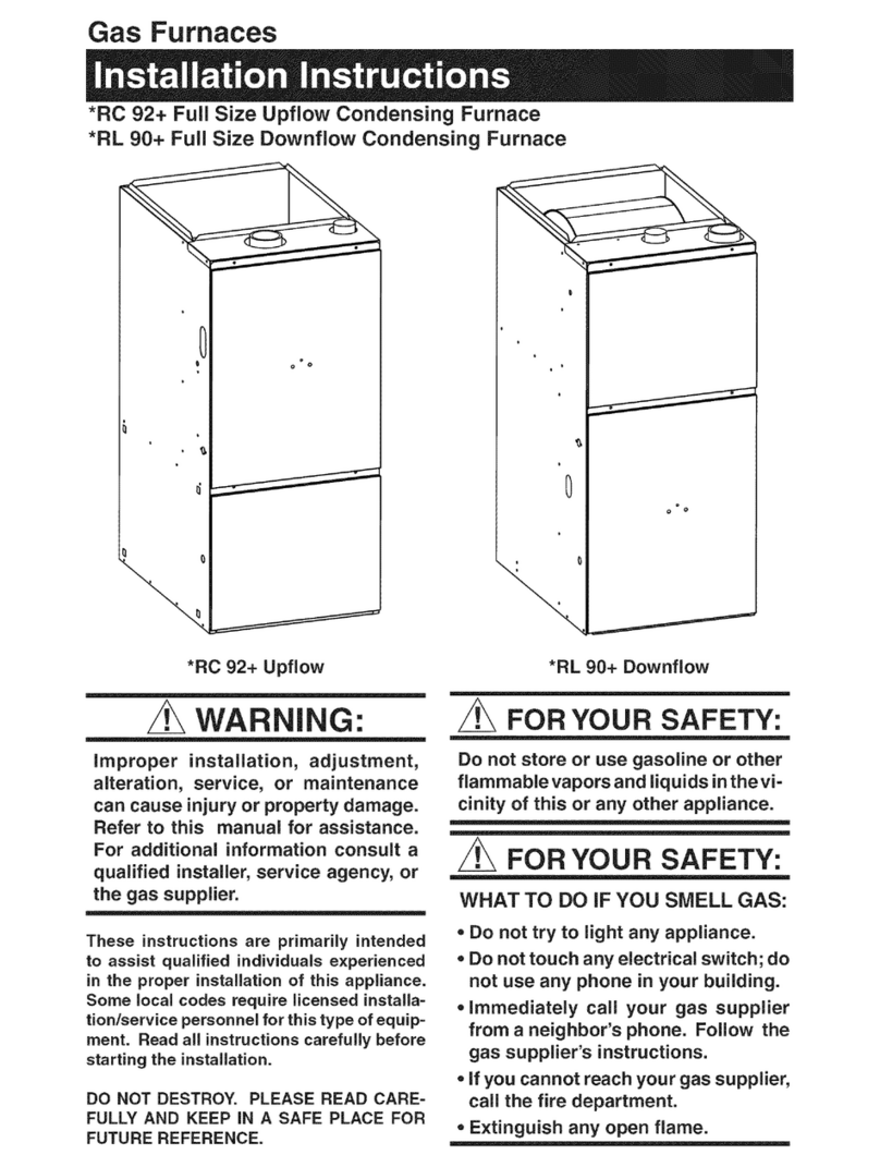 Nordyne + RC 92+ installation instructions