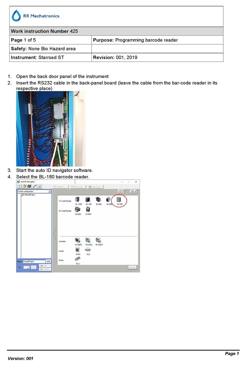 RR Mechatronics Starrsed ST User manual