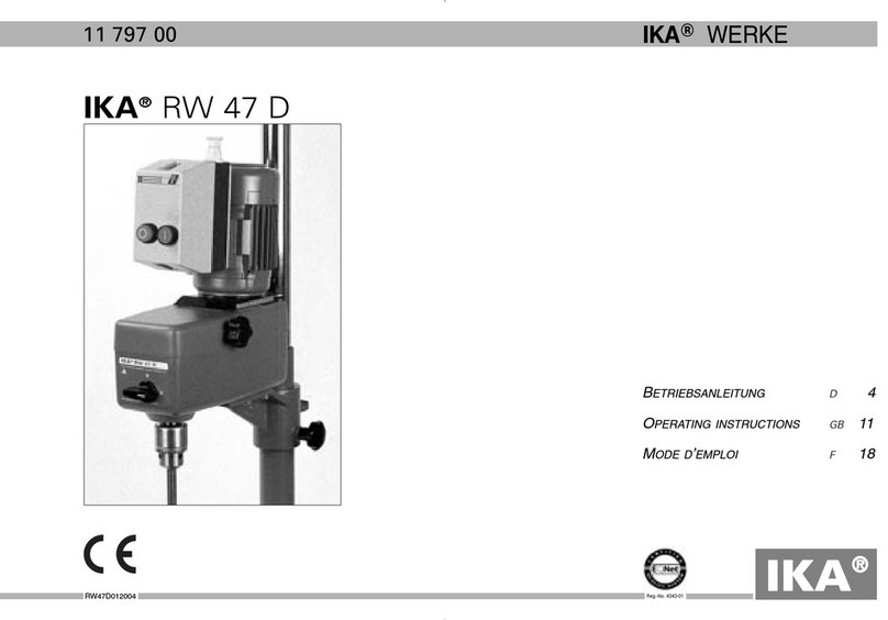 IKA RW 47 D User manual
