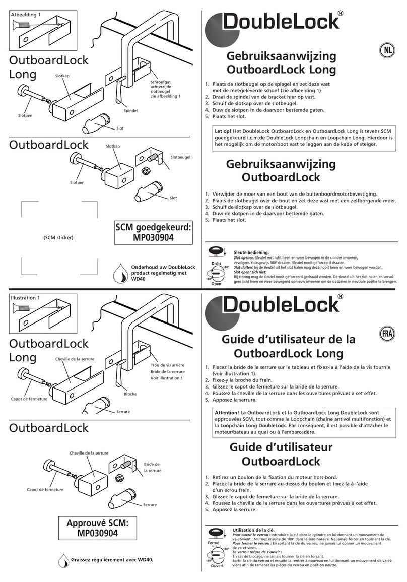DoubleLock OutboardLock Long operating instructions