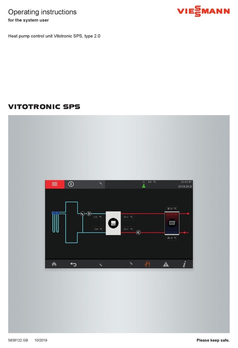 Viessmann VITOTRONIC SPS operating instructions