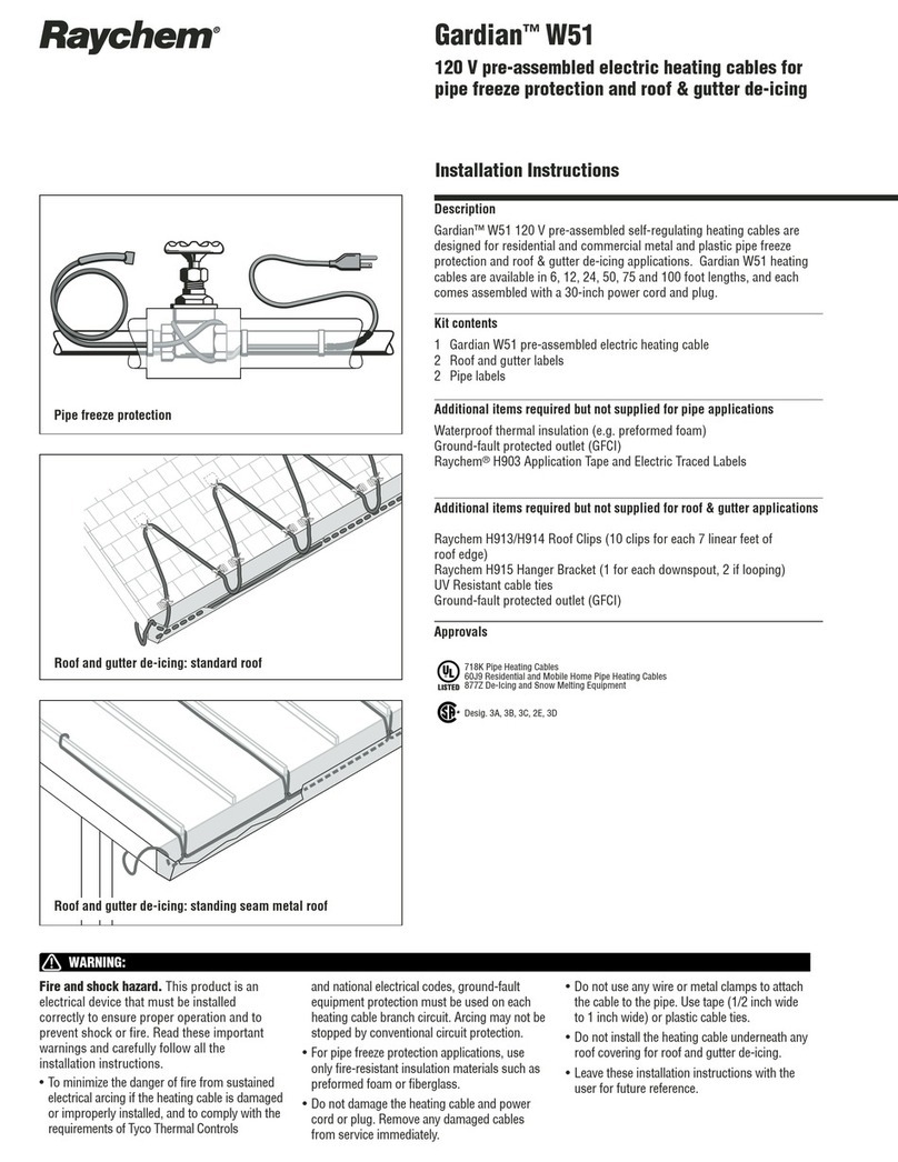 Raychem Gardian W51 User manual