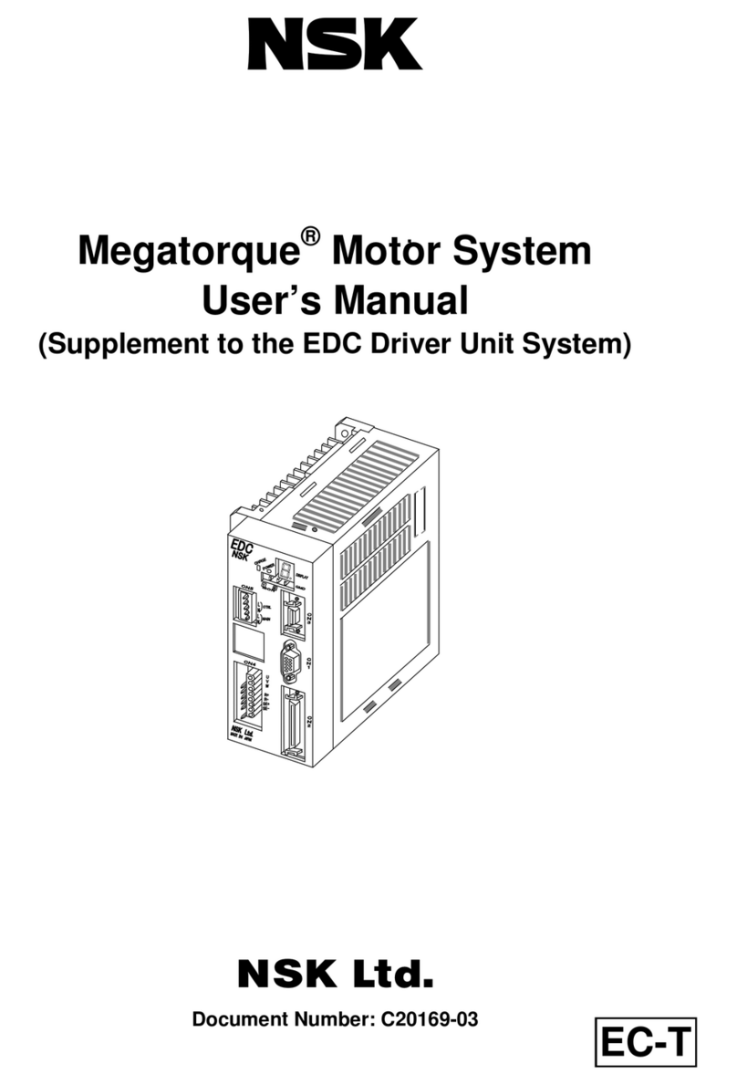 NSK MEGATORQUE MOTOR SYSTEM user manual NSK MEGATORQUE MOTOR SYSTEM user manual