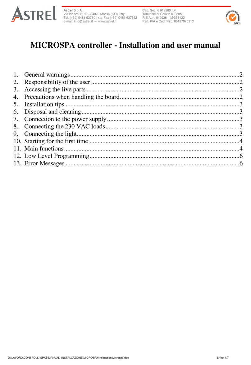 Astrel MICROSPA Installation and user manual