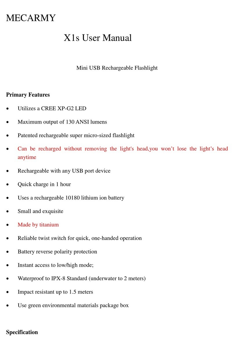MecArmy X1s User manual