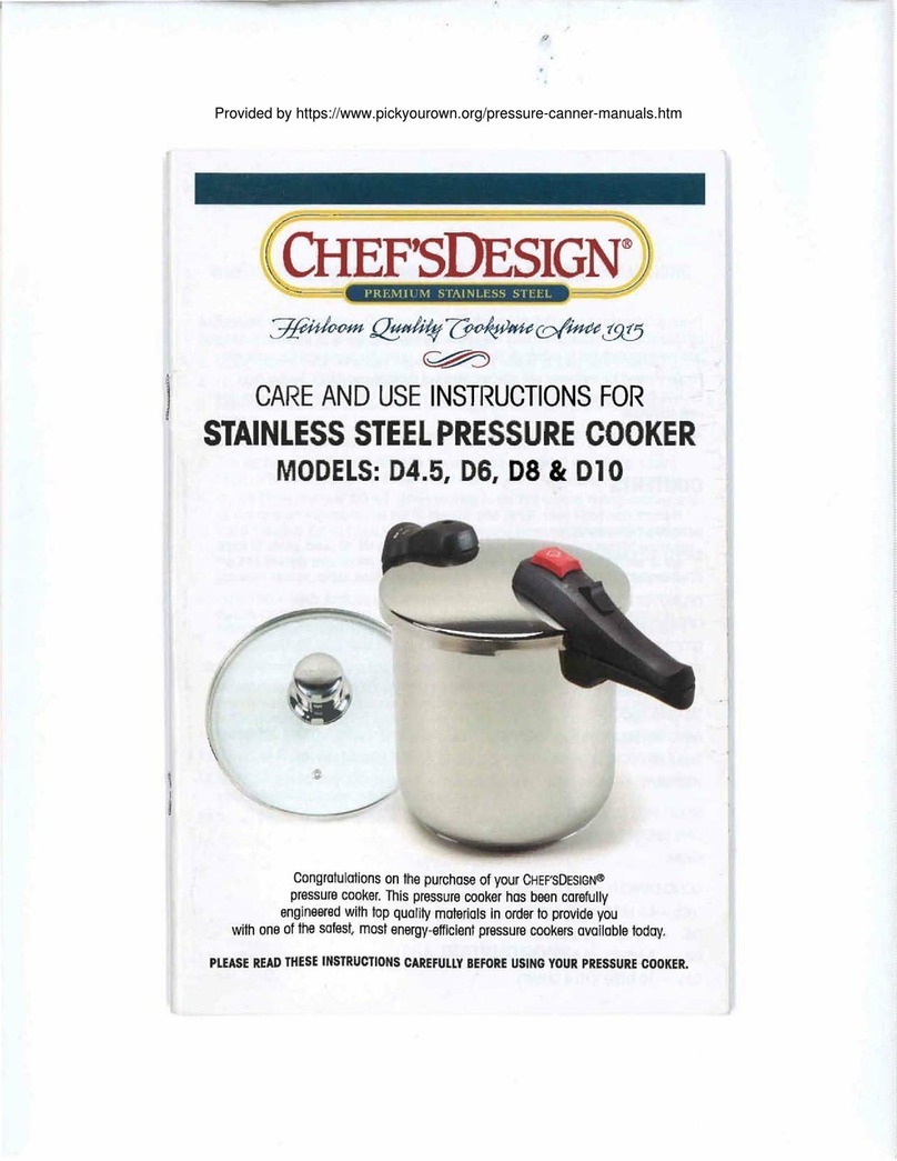 Chef'sDesign D4.5 Care and use instructions
