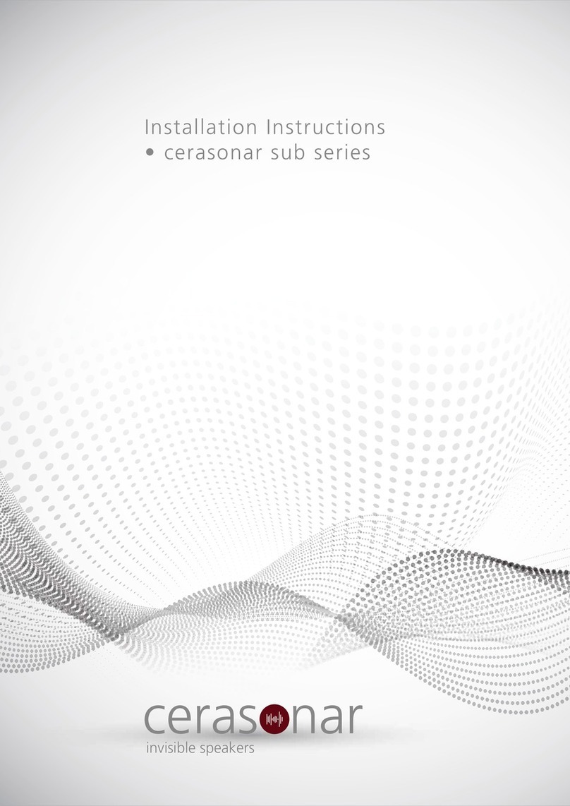 Cerasonar Sub Series installation instructions