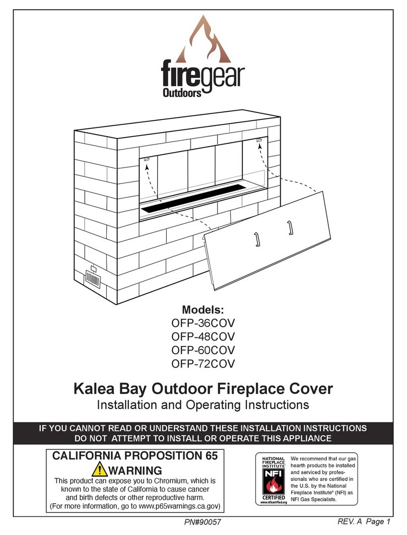 Firegear OFP-36COV User manual Firegear OFP-36COV User manual
