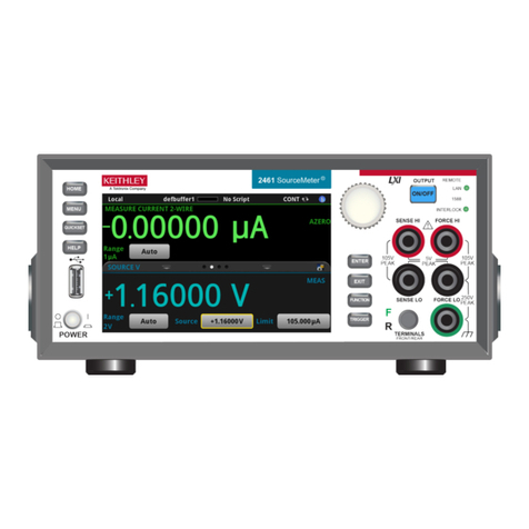 Tektronix Keithley SourceMeter 2461 User manual Tektronix Keithley SourceMeter 2461 User manual