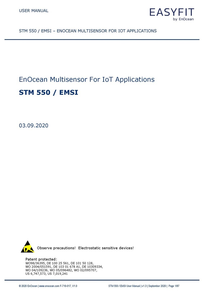 EnOcean EASYFIT STM 550 User manual