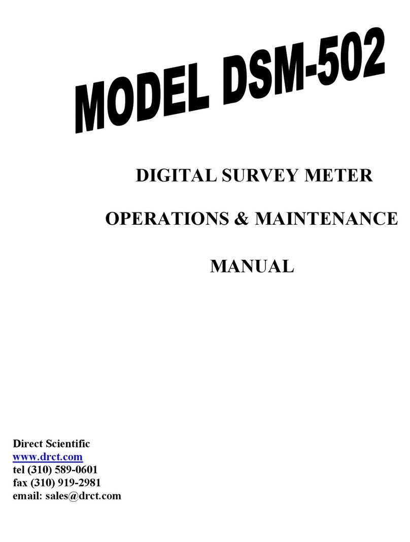 Direct Scientific DSM-502 Operation & maintenance manual