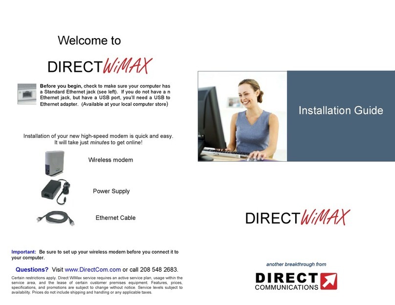DIRECT COMMUNICATIONS DIRECT WiMAX User manual