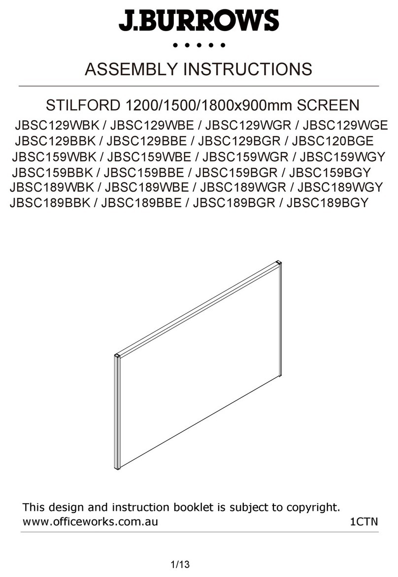 J.Burrows STILFORD JBSC129WBK Assembly instructions J.Burrows STILFORD JBSC129WBK Assembly instructions