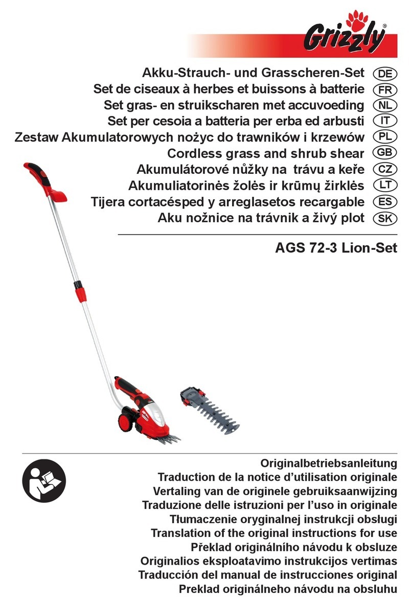Grizzly AGS 72-3 Lion-Set Operating and installation instructions