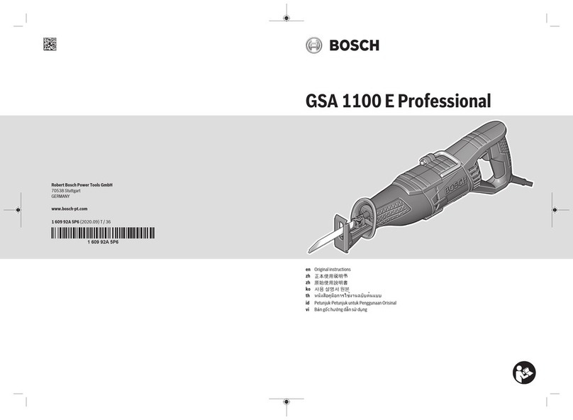 Bosch GSA 1100 E Professional Original instructions