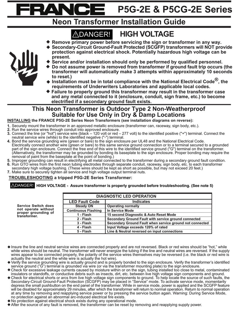 France P5G-2E Series User manual