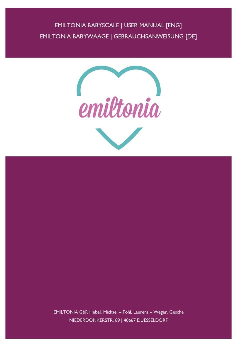 EMILTONIA Bluetooth Babyscale user manual