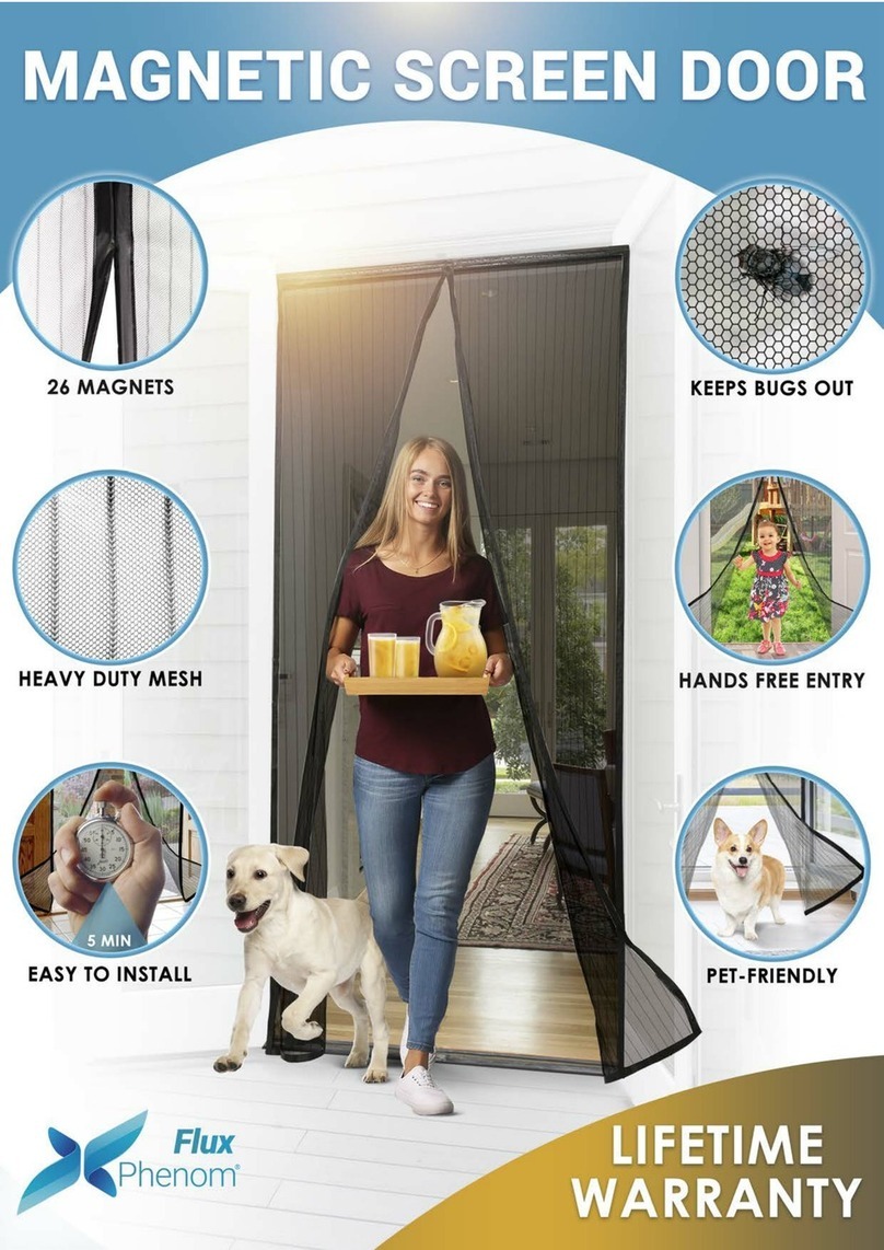 Flux Phenom MAGNETIC SCREEN DOOR quick start guide