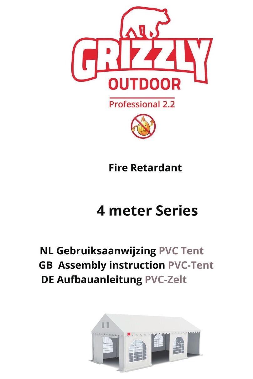 Grizzly Outdoor 4 meter Series Assembly instruction