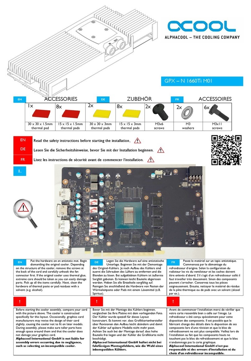 Alphacool GPX-N 1660Ti M01 manual