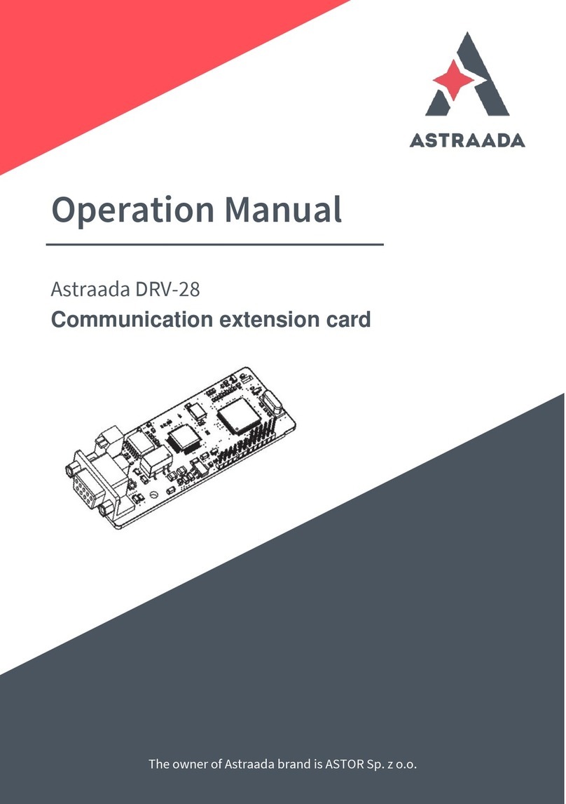 Astraada DRV-28 Series Operation manual